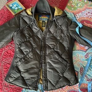 Army Green EB down jacket. Size S